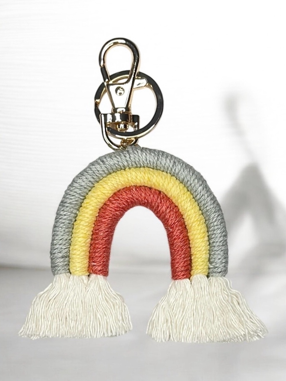 Handmade Rainbow Keychain Charm
